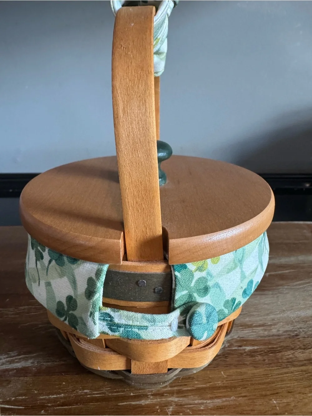 Longaberger lidded woven
